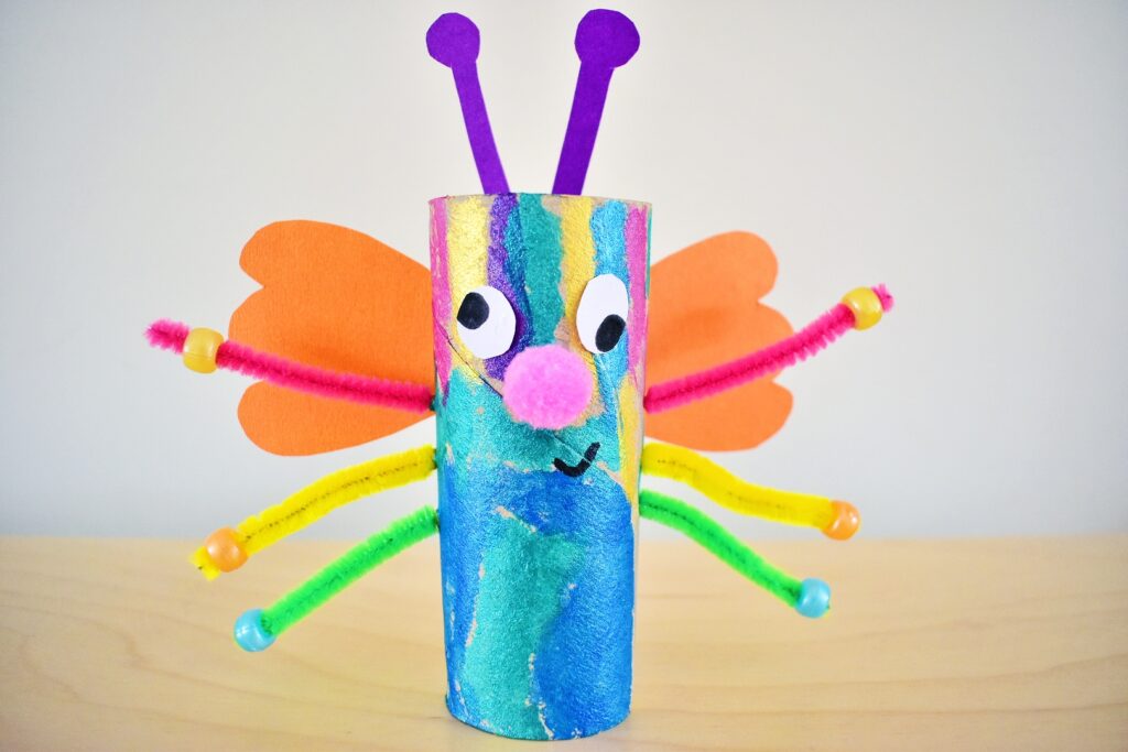 finished toilet roll minibeast