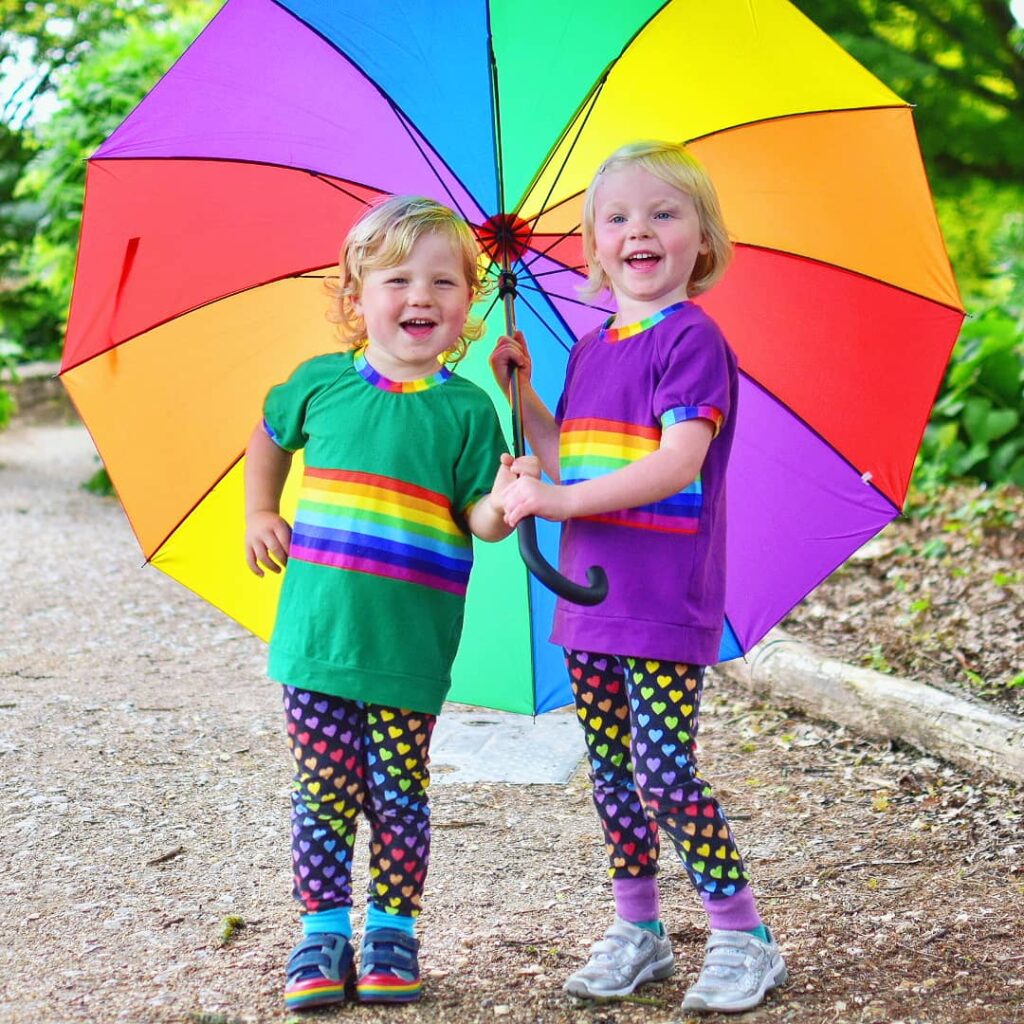 rainbow umbrella photo