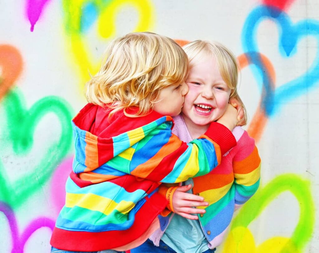 rainbow kids photo