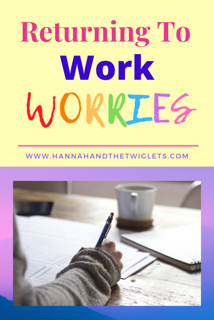 returning to work worries