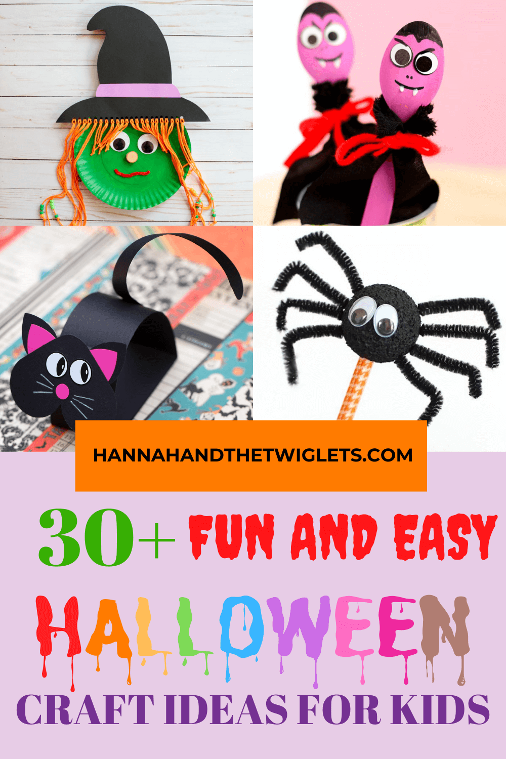 30+ Fun and Easy Halloween Craft Ideas For Kids - Hannah and the Twiglets