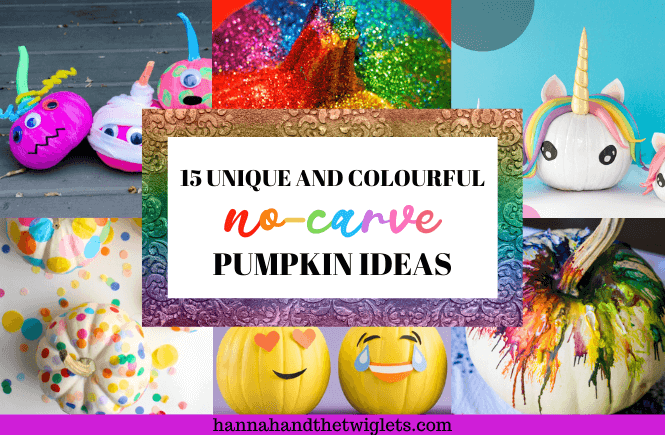 15 Unique And Colourful No-Carve Pumpkin Ideas For Halloween - Hannah