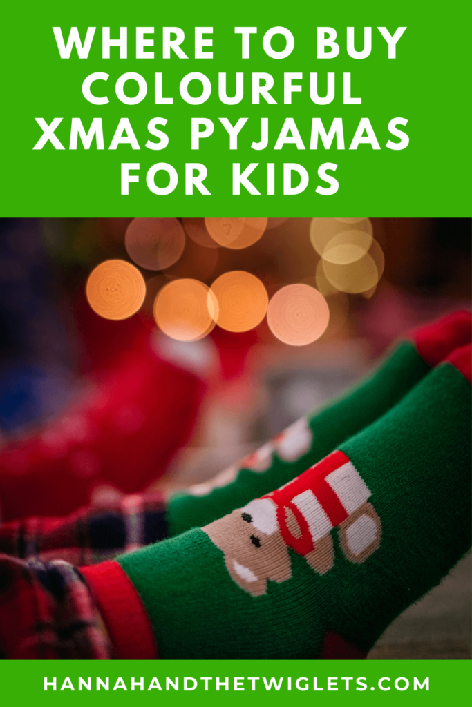 Colourful Christmas Pyjamas for kids Pinterest
