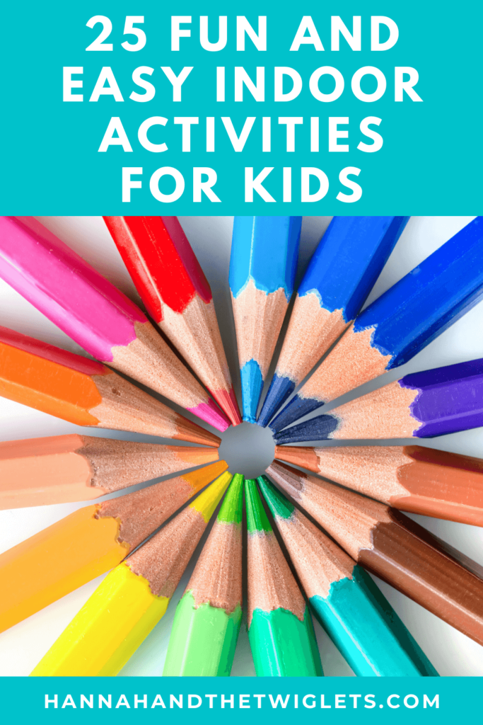 Easy indoor activities for kids Pinterest