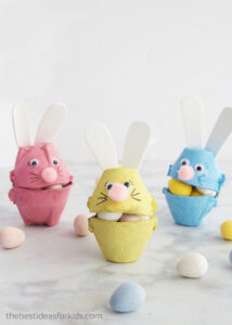 Egg carton Easter Bunny craft