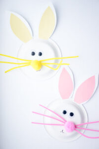 Paper plate Easter bunny craft