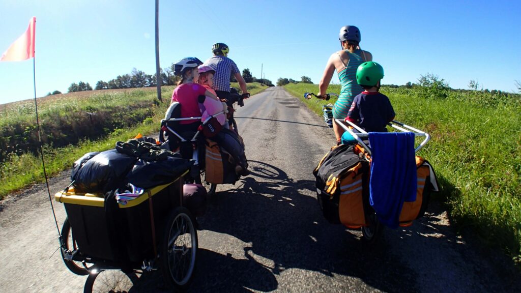 family cycling family sports activities