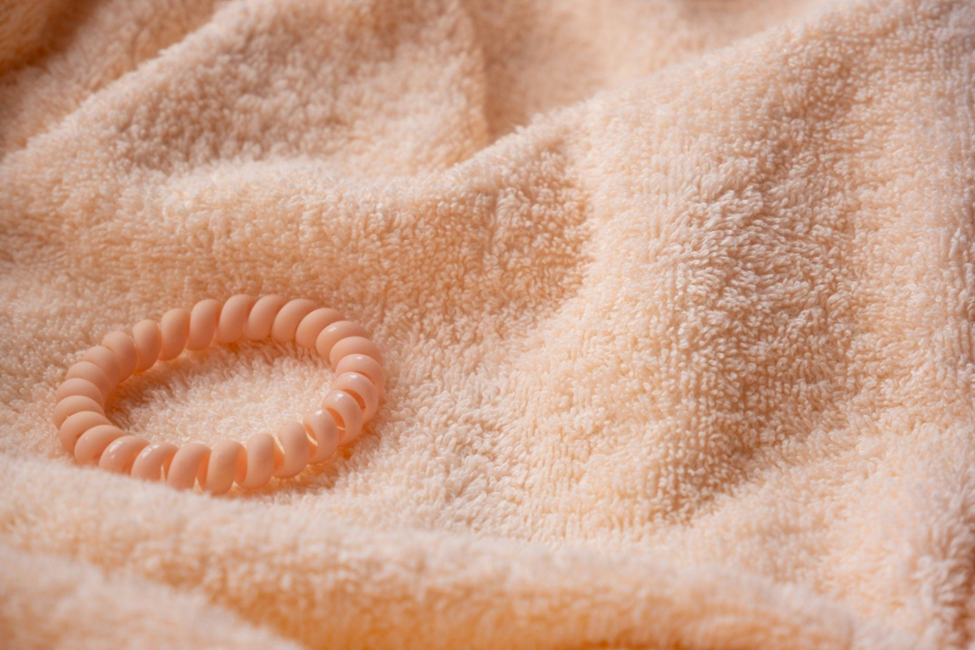 peach coloured fabric